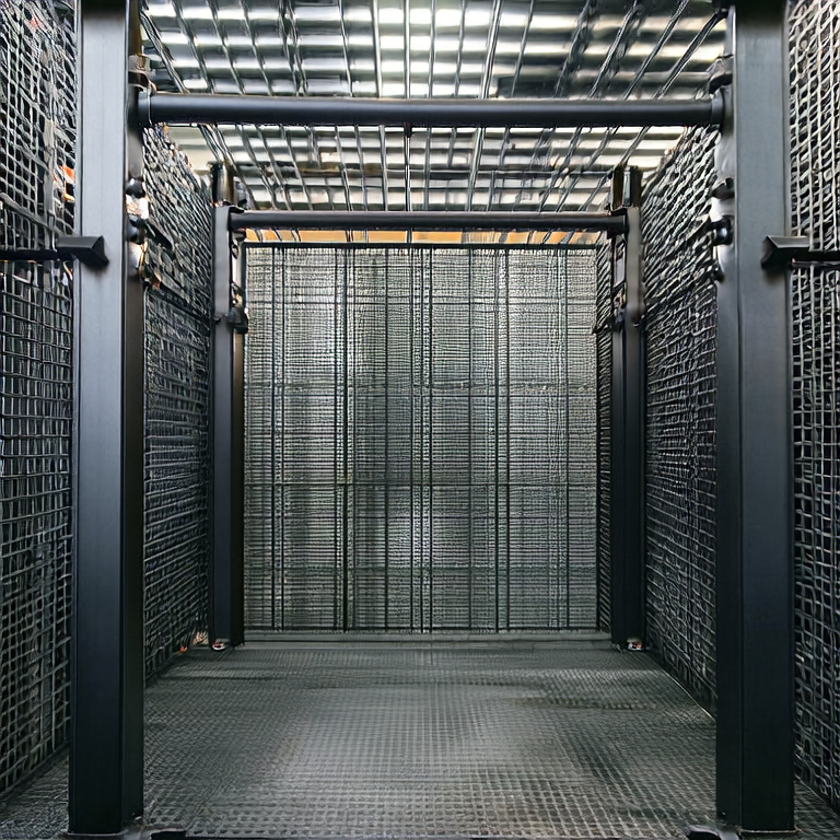 Dense Welded Steel Grating for Safe Walkways