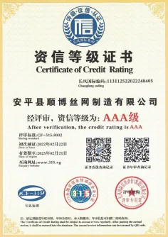Credit Rating Certificate