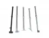 Multiple ball joint handrail systems with double and triple rail configurations for industrial platform safety