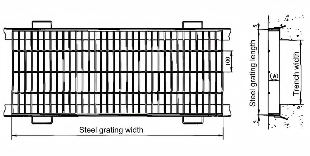 Steel Grating for Trench Cover